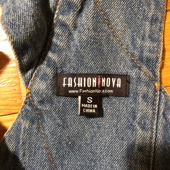 Distressed Jean Overalls - Picture 3 of 3